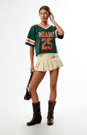 Miami Hurricanes Cropped Football Jersey image number 5