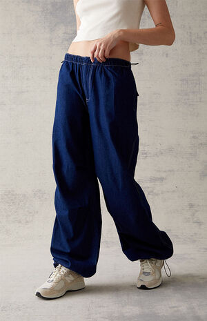 Dark Blue Low Rise Jeans image number 3