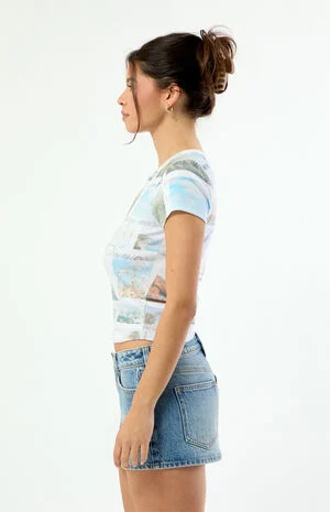 AOP Summer Destination Skimmer T-Shirt image number 3