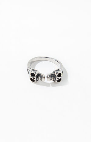 Silver Skull And Bones Ring image number 1