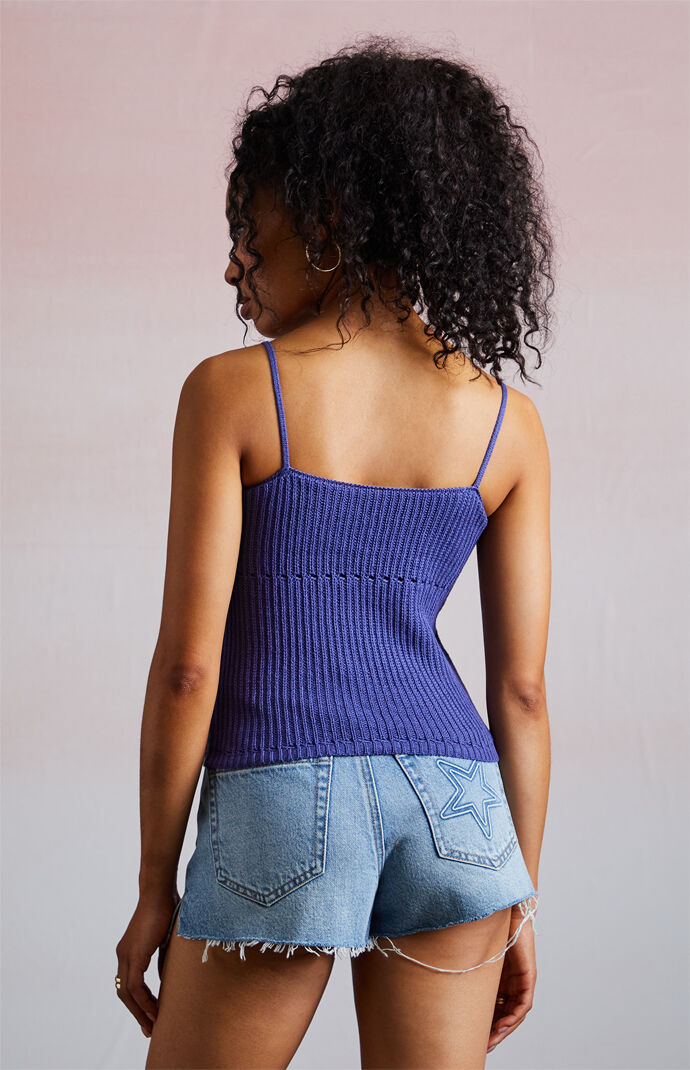 Third Charm Hyacinth Crochet Charm Tank Top | Pacsun