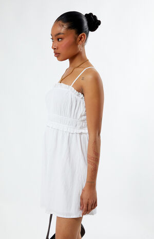 Textured Babydoll Mini Dress image number 3