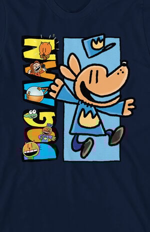 Kids Dog Man Jumping T-Shirt image number 2