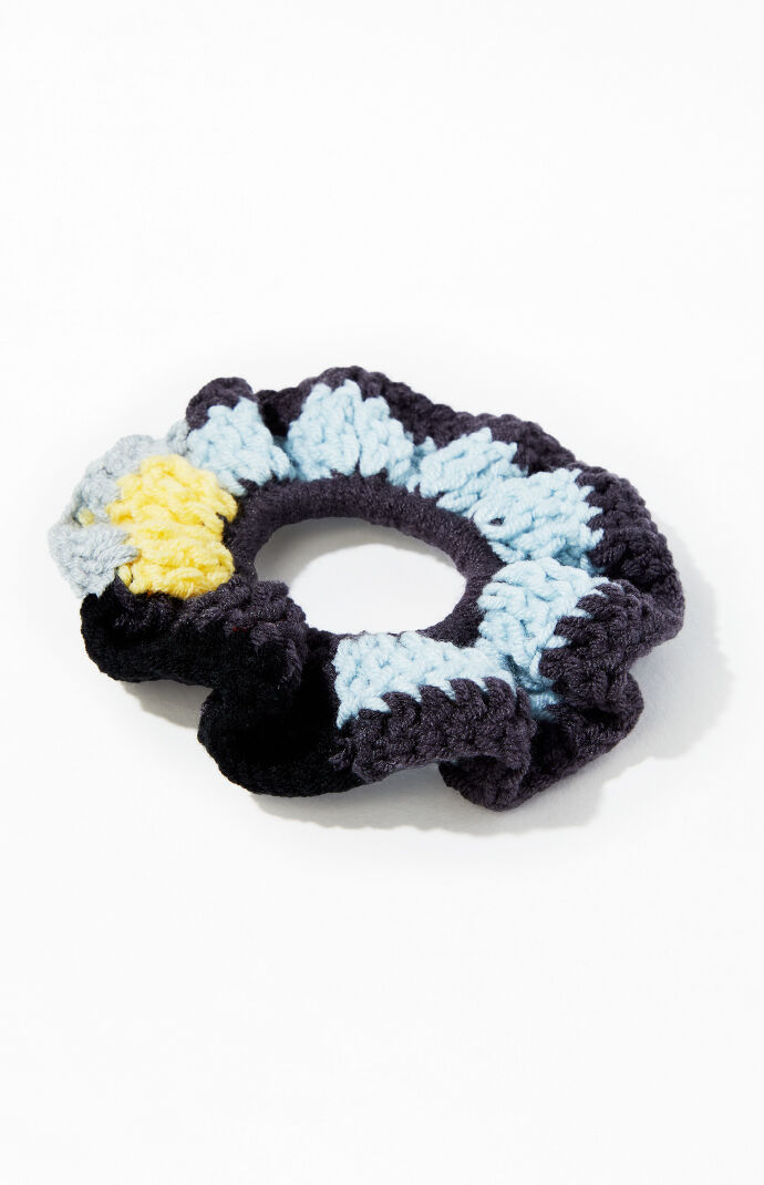 Pacsun Navy Knit Hair Scrunchie