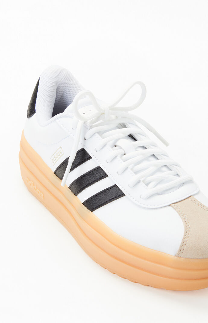 adidas Women's White VL Court Bold Sneakers | PacSun