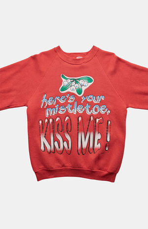 '90s Here's Your Mistletoe Crew Neck Sweatshirt image number 4