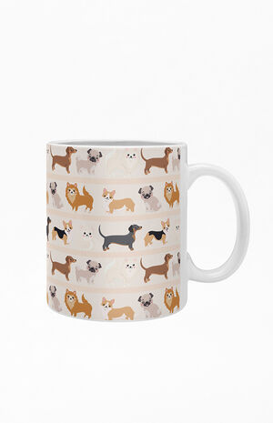 Avenie Dogs N A Row Pattern Coffee Mug image number 1