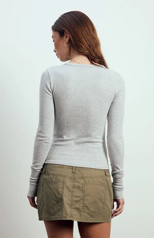 Kelsey Thermal Cuff Long Sleeve Top image number 3
