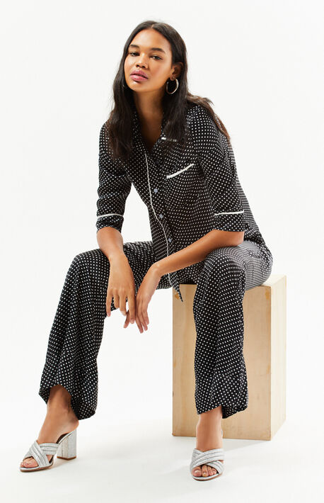 Pisa Contrast Button Blouse