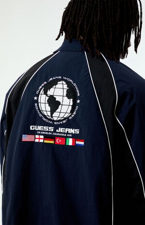 Crinkly Nylon Track Jacket image number 4