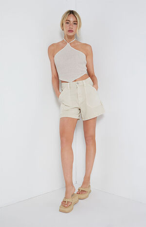 Handkerchief Hem Halter Top image number 4