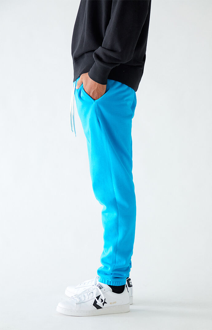 Blue Basic Fleece Sweatpants