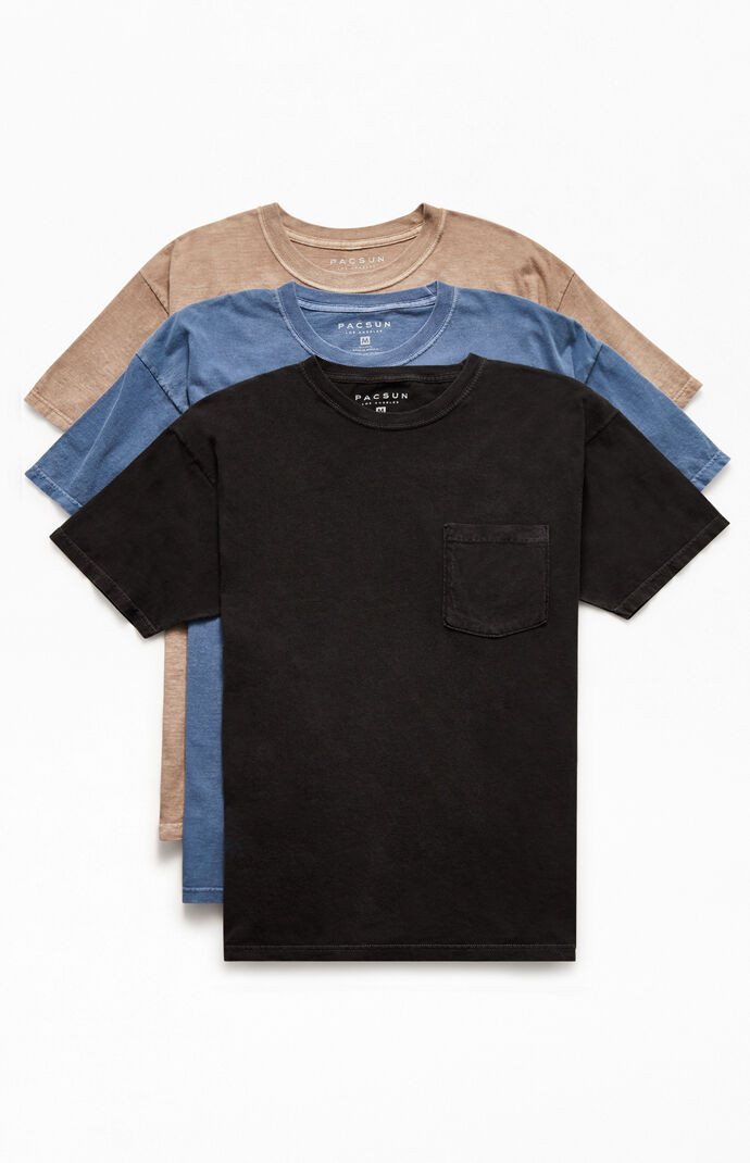 3-Pack Vintage Wash Short Sleeve T-Shirt