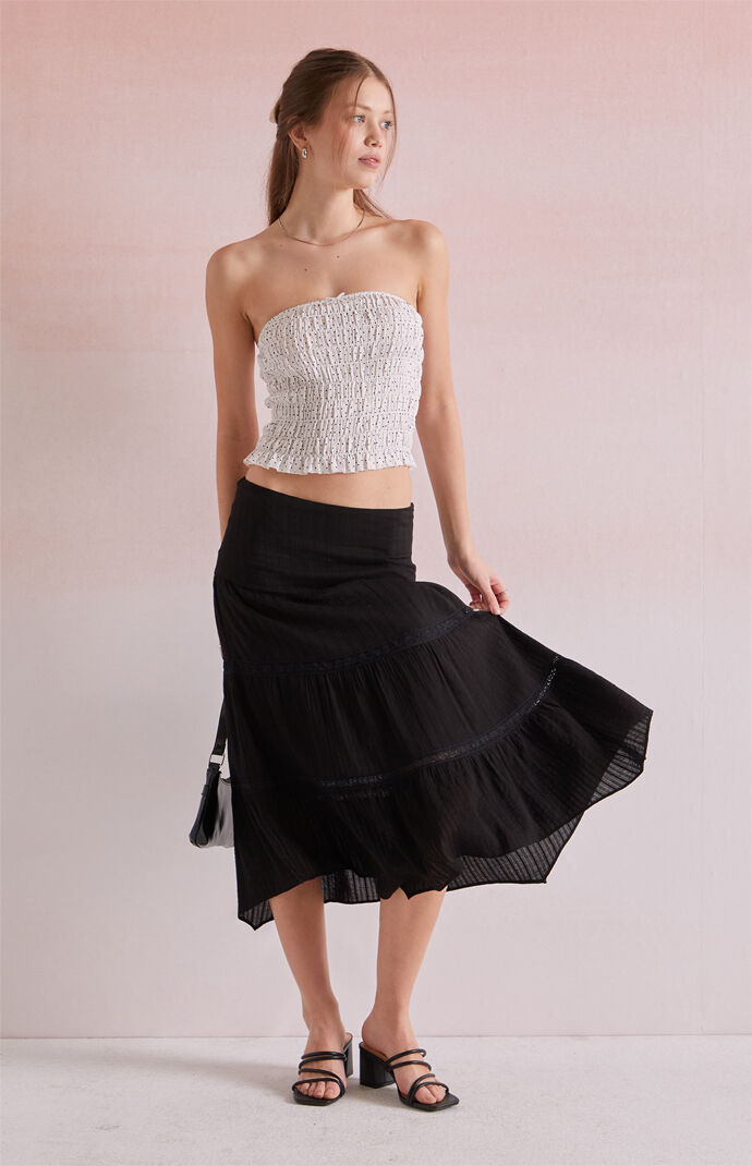 pelleq double patterned tube top ビスチェ pelleq double patterned tube top ビスチェ - メルカリ