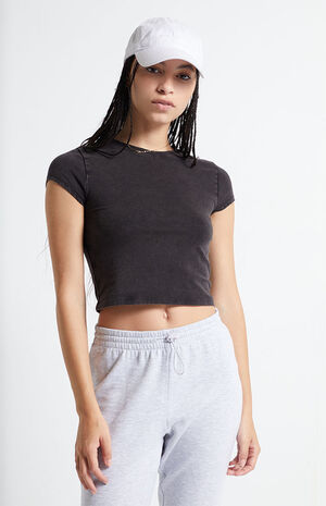 Treat Yourself Cropped T-Shirt image number 1