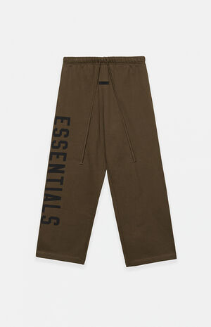 Kids Olive Fleece Relaxed Sweatpants image number 1