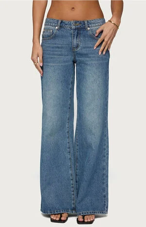 Casta Heart Low Rise Baggy Jeans image number 1