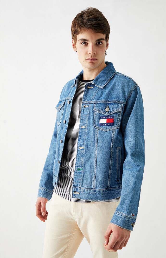Mason Flag Denim Trucker Jacket