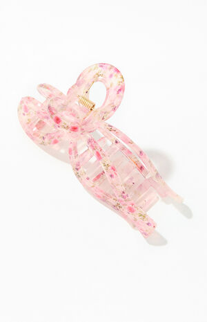 Floral Bow Hair Claw Clip image number 2