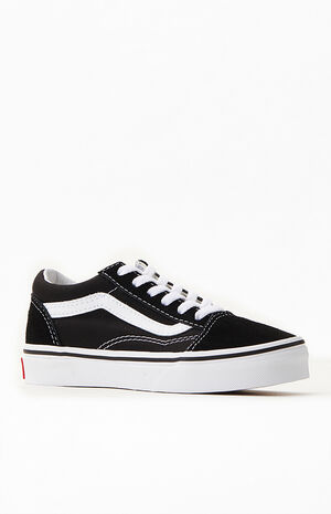 Kids Black & White Old Skool Shoes image number 1