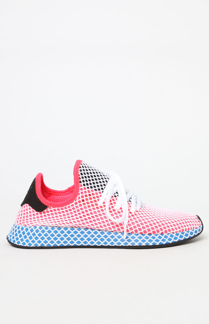 adidas Women s Red Deerupt Runner Sneakers PacSun