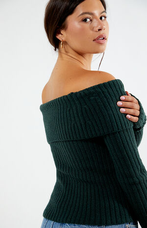 Calista Fold-Over Off-The-Shoulder Sweater image number 4