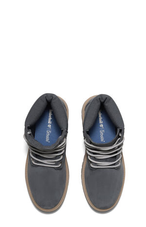 Women's Dark Blue Nubuck Stone Street 6inch Lace-Up Waterproof Boots image number 2