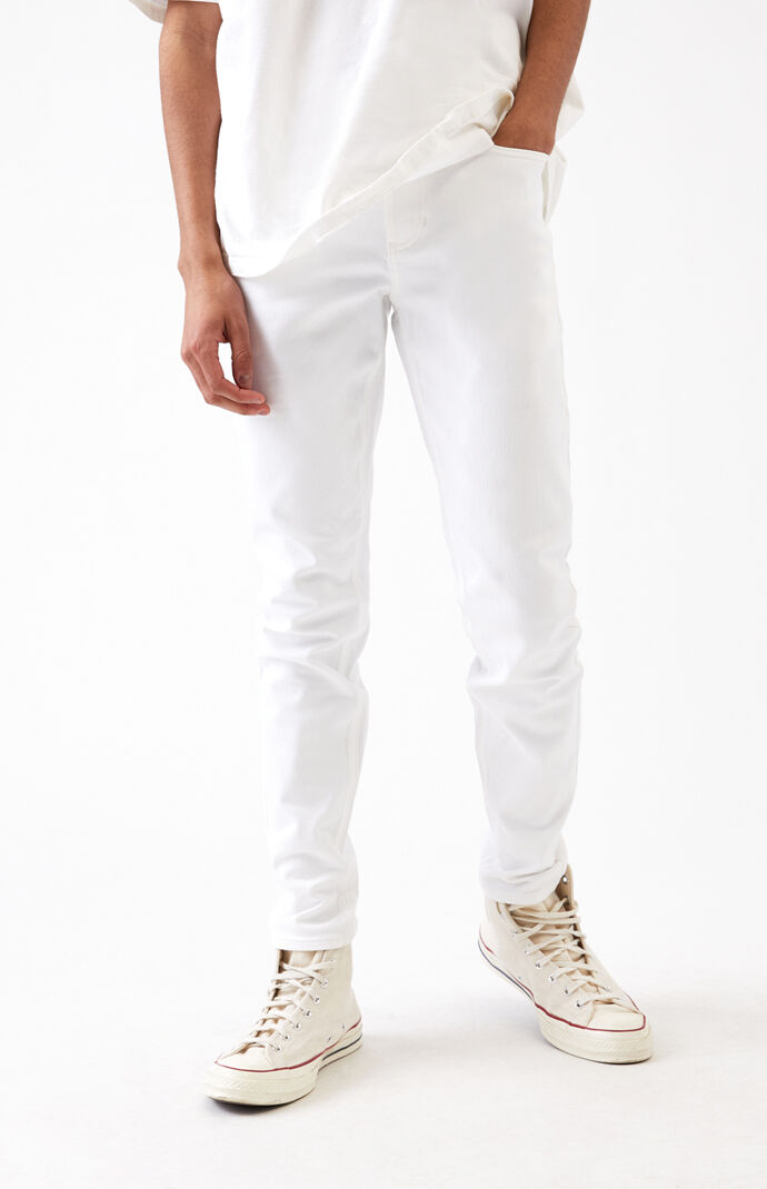 white long skinny jeans