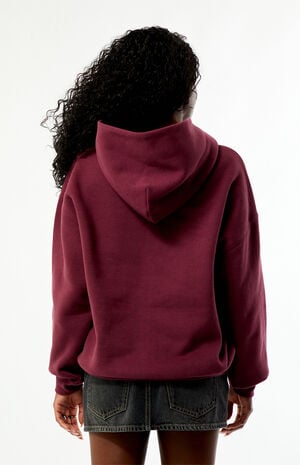 Wine Core Washed Pullover Hoodie image number 4