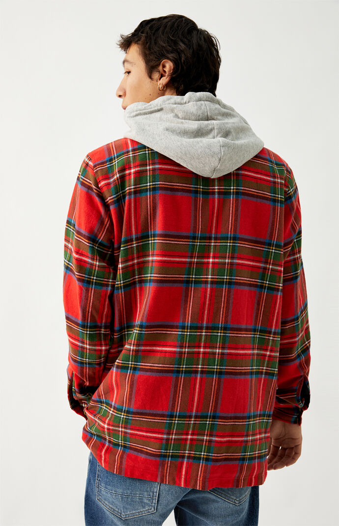 Tartan Plaid Hooded Shacket