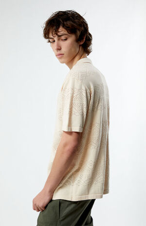 Hudson Cream Oversized Camp Shirt image number 3