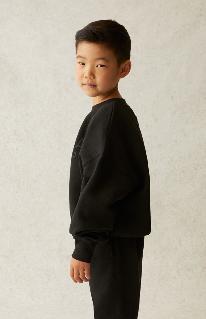 Essentials Black Crew Neck Sweatshirt