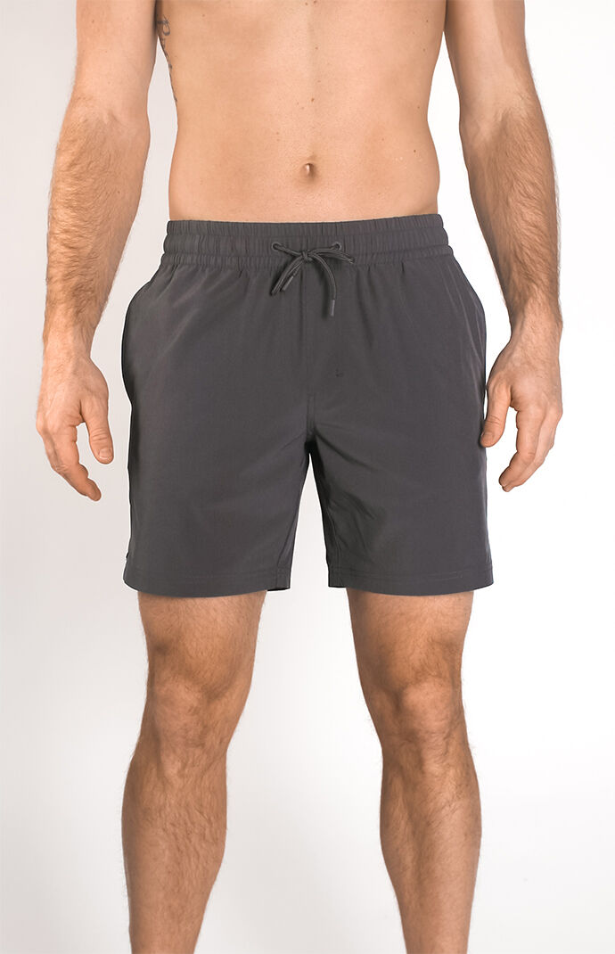 Charcoal Recycled Seeker 17.5" Swim Trunks