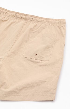 Tan Collegiate 6.5'' Swim Trunks image number 4
