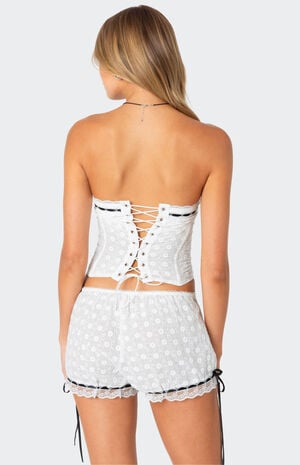 Ribbon Eyelet Corset image number 5