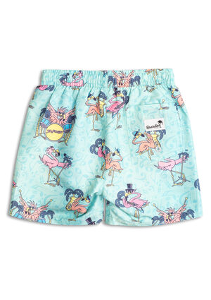 Kids Flamingo Swim Trunks image number 2