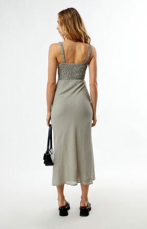 Plaid Bustier Midi Dress image number 5