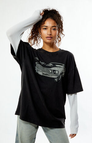 Mustang Double Layered Long Sleeve T-Shirt image number 1