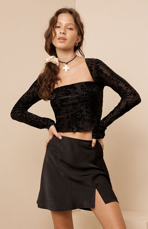 Milan Velvet Top & Bolero Two-Piece Set image number 2