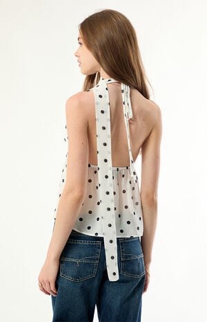 Jasmine Polka Dot Scarf Tank Top image number 5