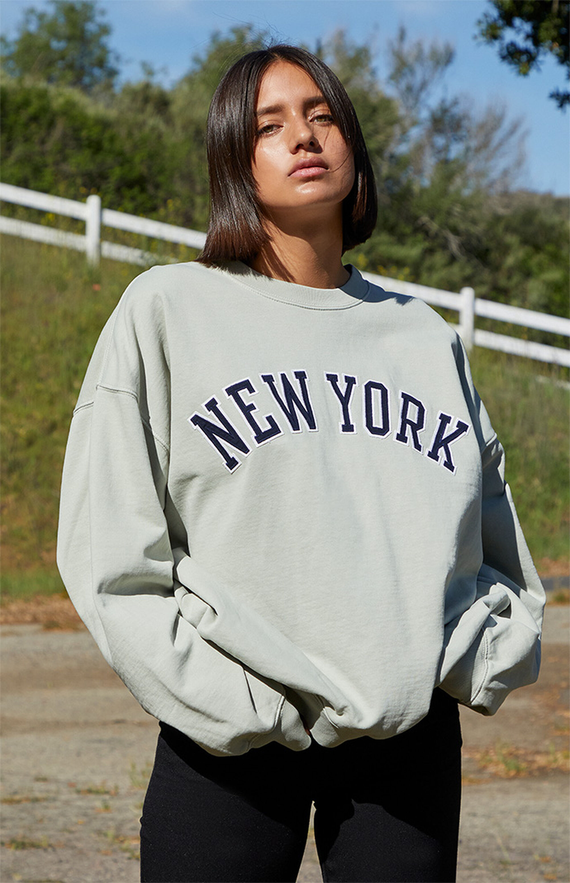 John Galt New York Crew Neck Sweatshirt | PacSun