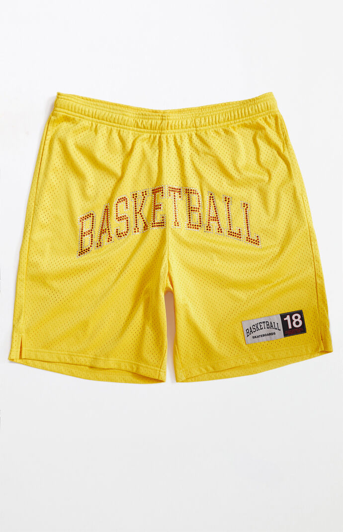 basketball shorts yellow