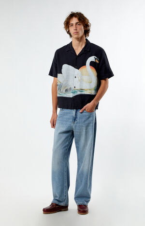 Swan Oversized Camp Shirt image number 4