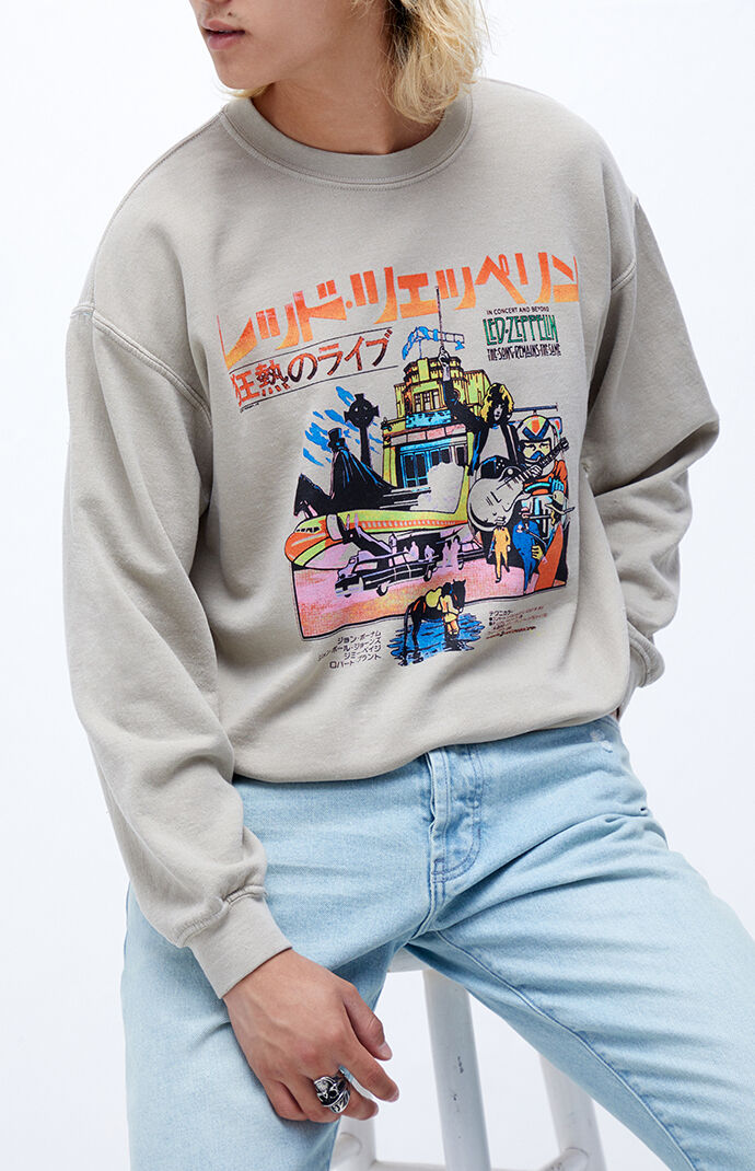 Led zeppelin crew neck clearance sweatshirt