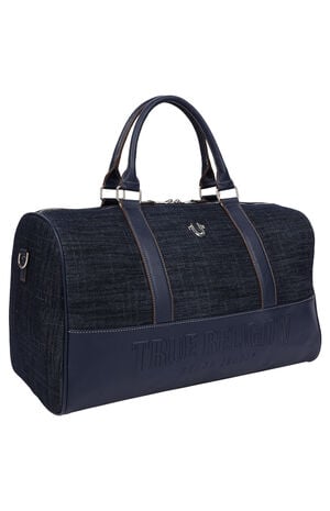Horseshoe Quilted Denim Weekender Duffel Bag image number 2