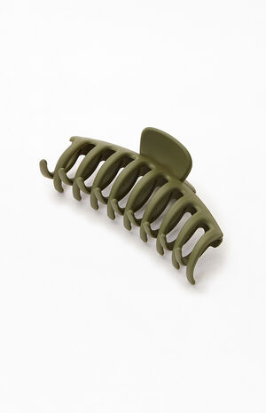 Olive Large Hair Claw Clip image number 2