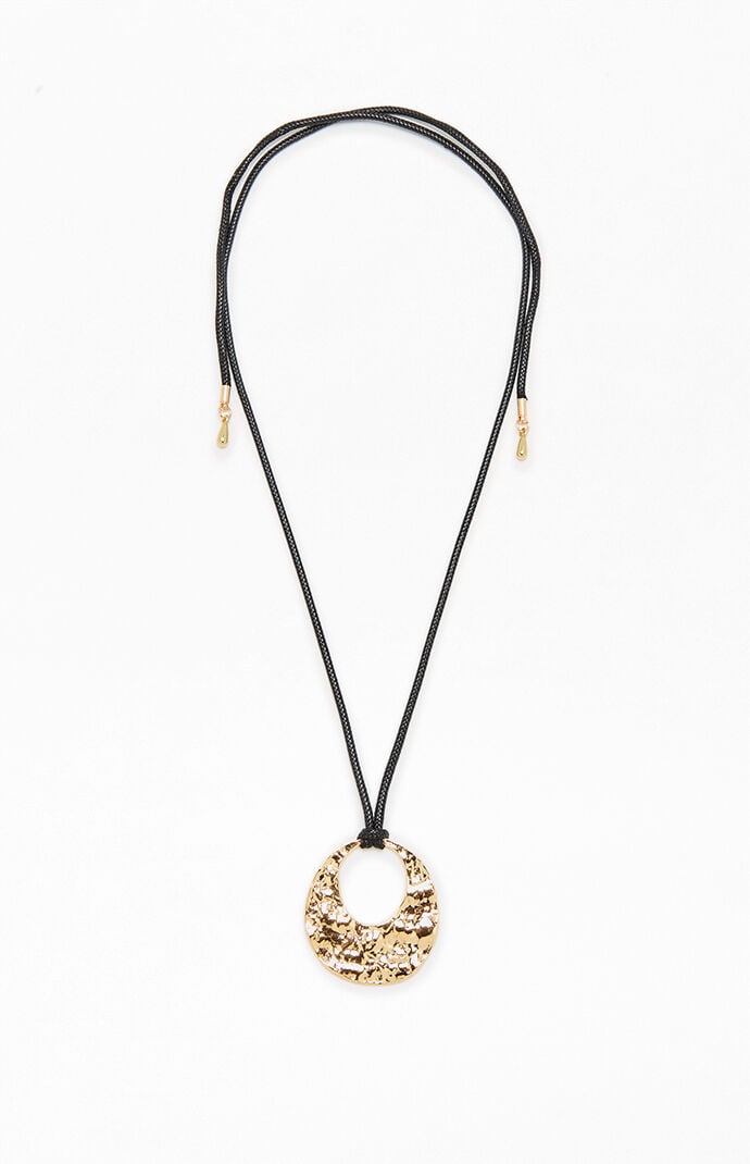 Pacsun Solana Hammered Pendant Necklace