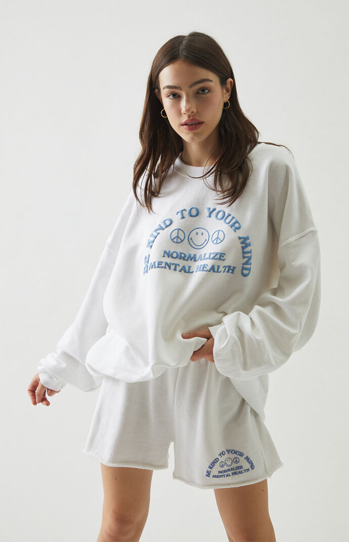 Smiley Kind To Your Mind Sweat Shorts