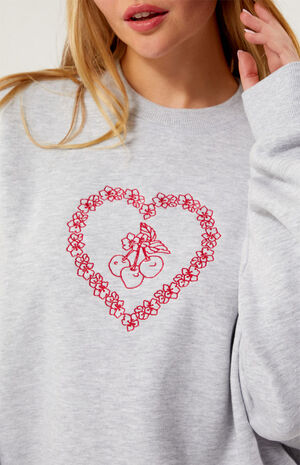 Luv & Cherries Crew Neck Sweatshirt image number 2