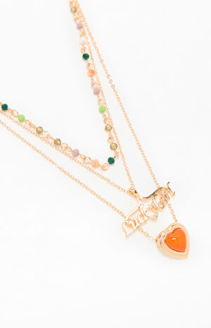 Lucky Girl Beaded Layered Necklace image number 2